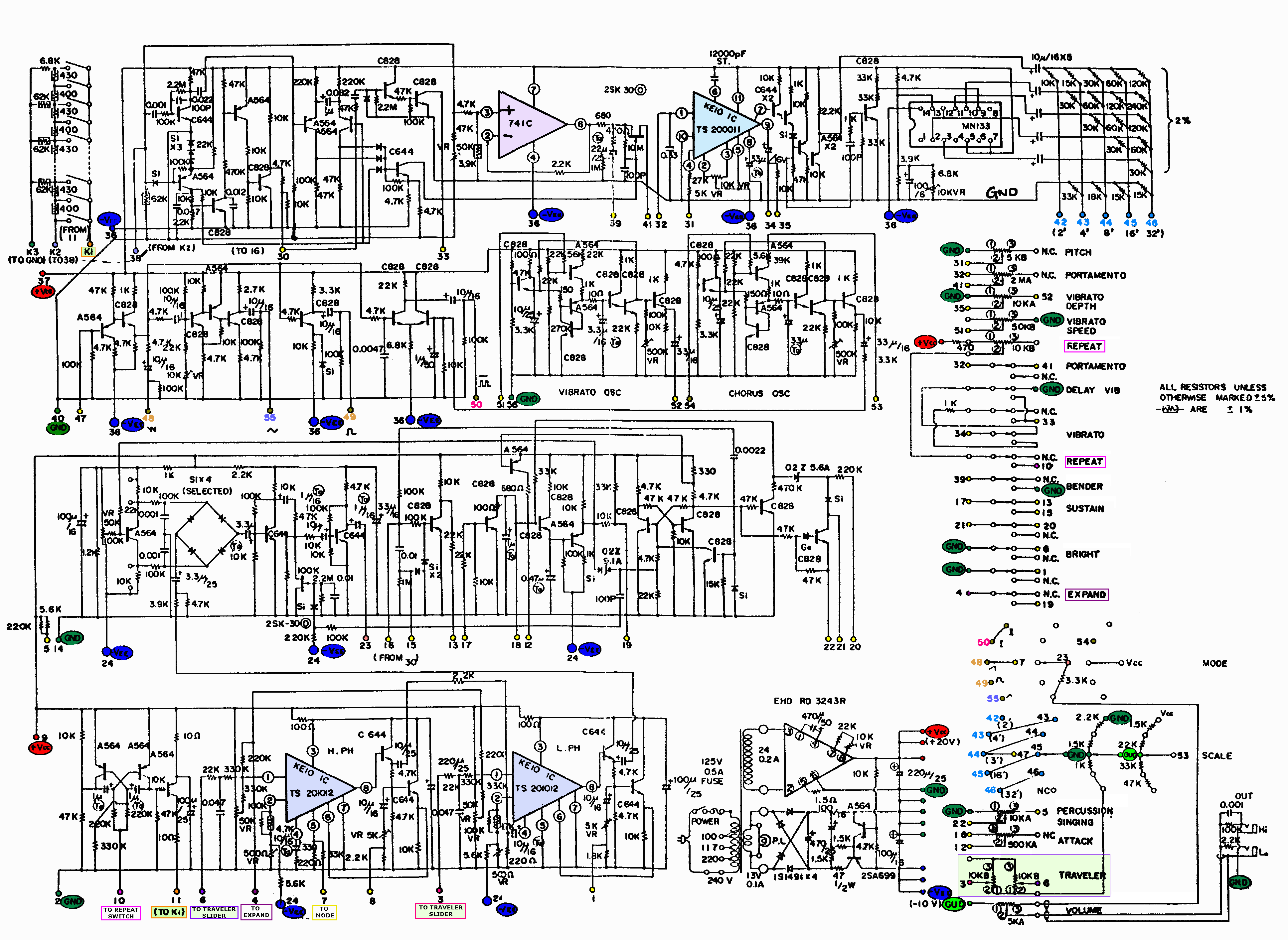 Korg 700S - cykong.com ampeg svt wiring diagram 